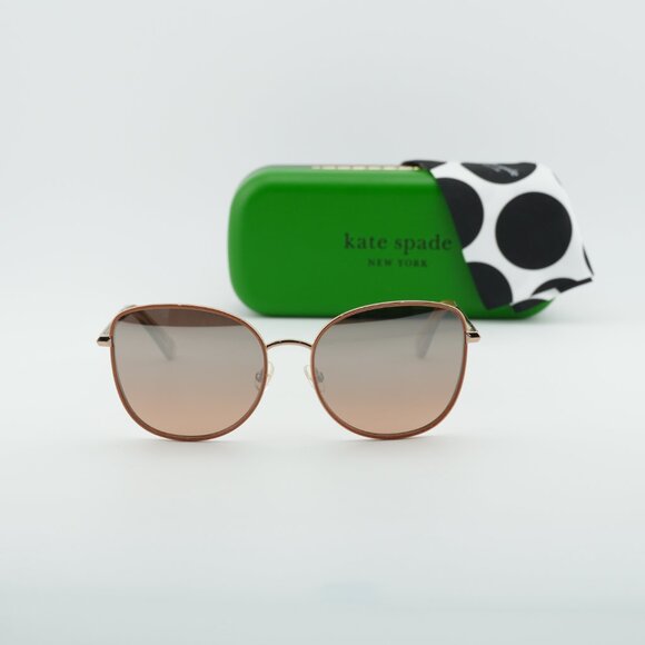 Kate Spade MARYAM/G/S 0AU2 G4 Butterfly Sunglasses - Gold/Brown main image 9